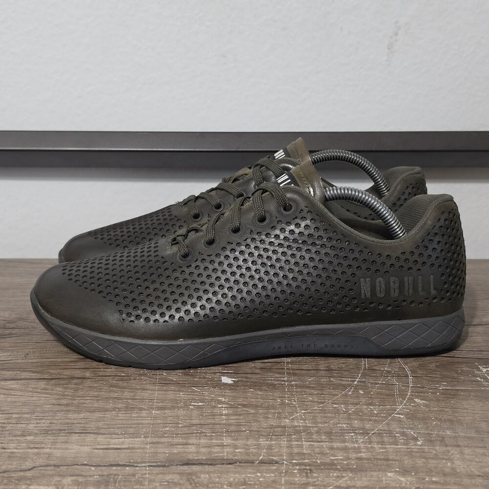 Nobull Perforated Leather Trainer Men's Athletic Gym Shoes Sneakers Size 10.5